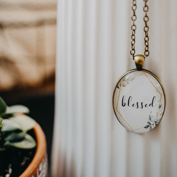 Blessed (Wreath) - Pendant Necklace