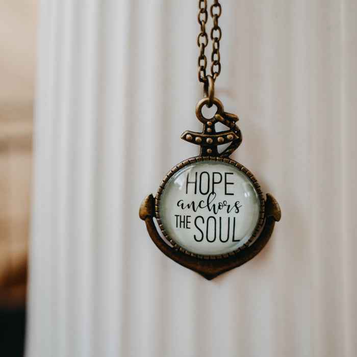 Hope Anchors the Soul - Pendant Necklace