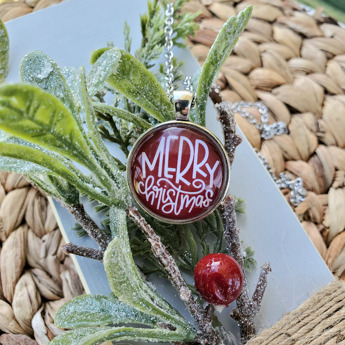 Merry Christmas - Pendant Necklace